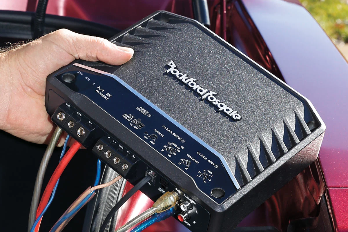 Alpine 4-Channel Amplifier — professional installation at Arbuda Car, Gandhinagar Gujarat